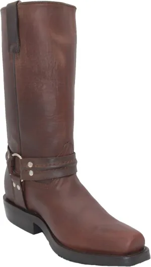 Men's Leather Harness Western Biker Boot