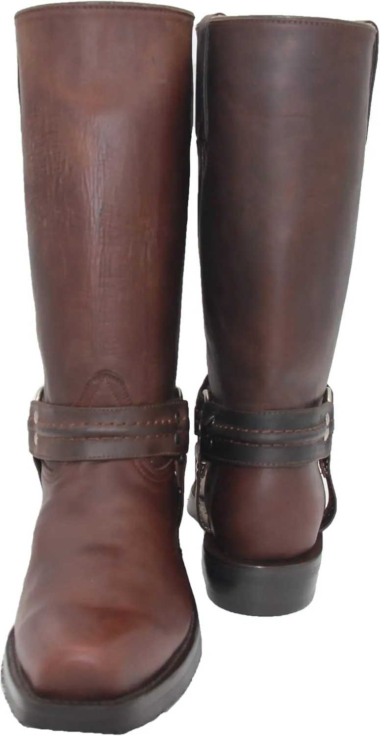 Men's Leather Harness Western Biker Boot
