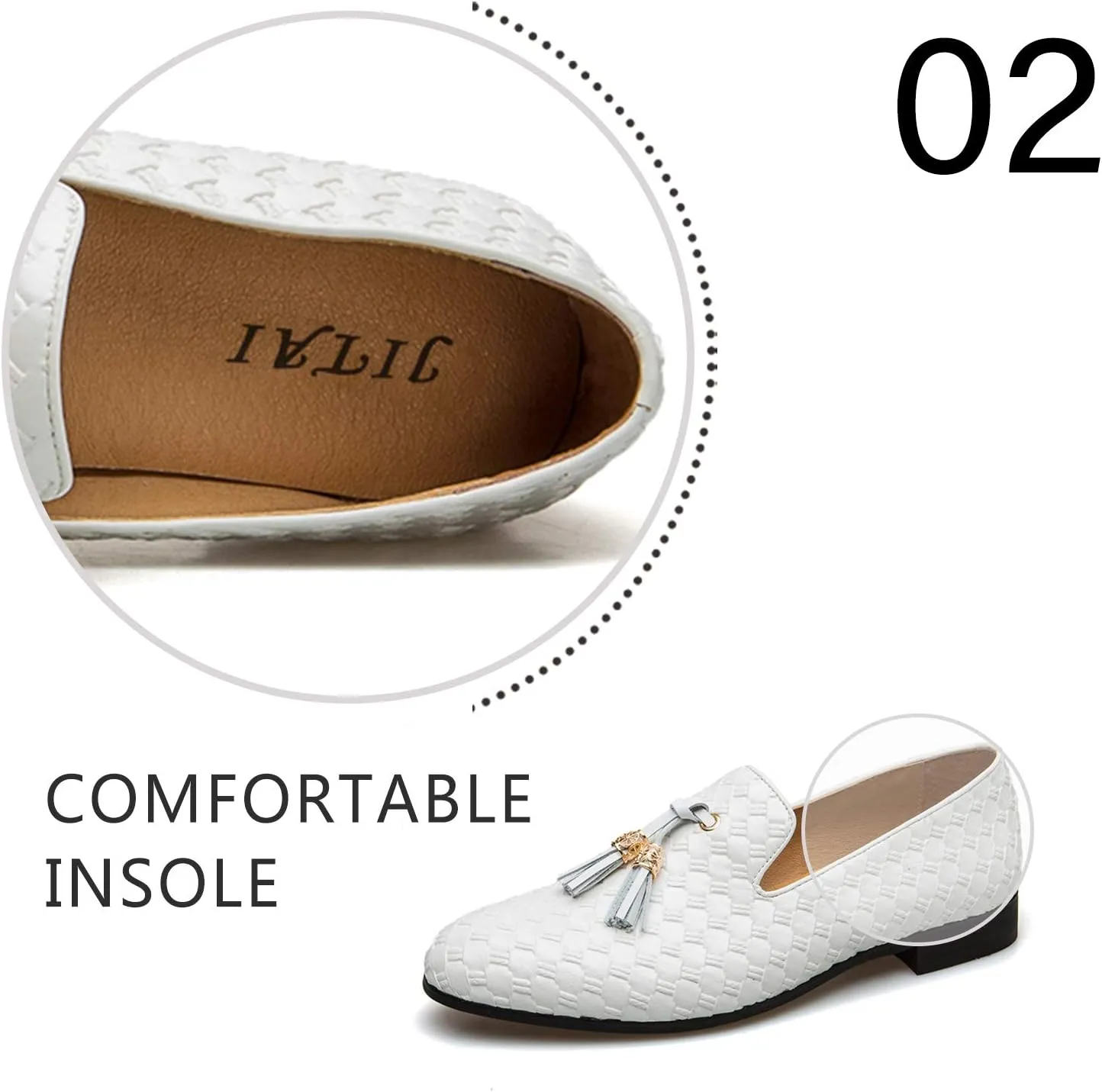 Men's Vintage Velvet Embroidery Noble Loafer Shoes Slip-on Loafer Smoking Slipper Tassel Loafer