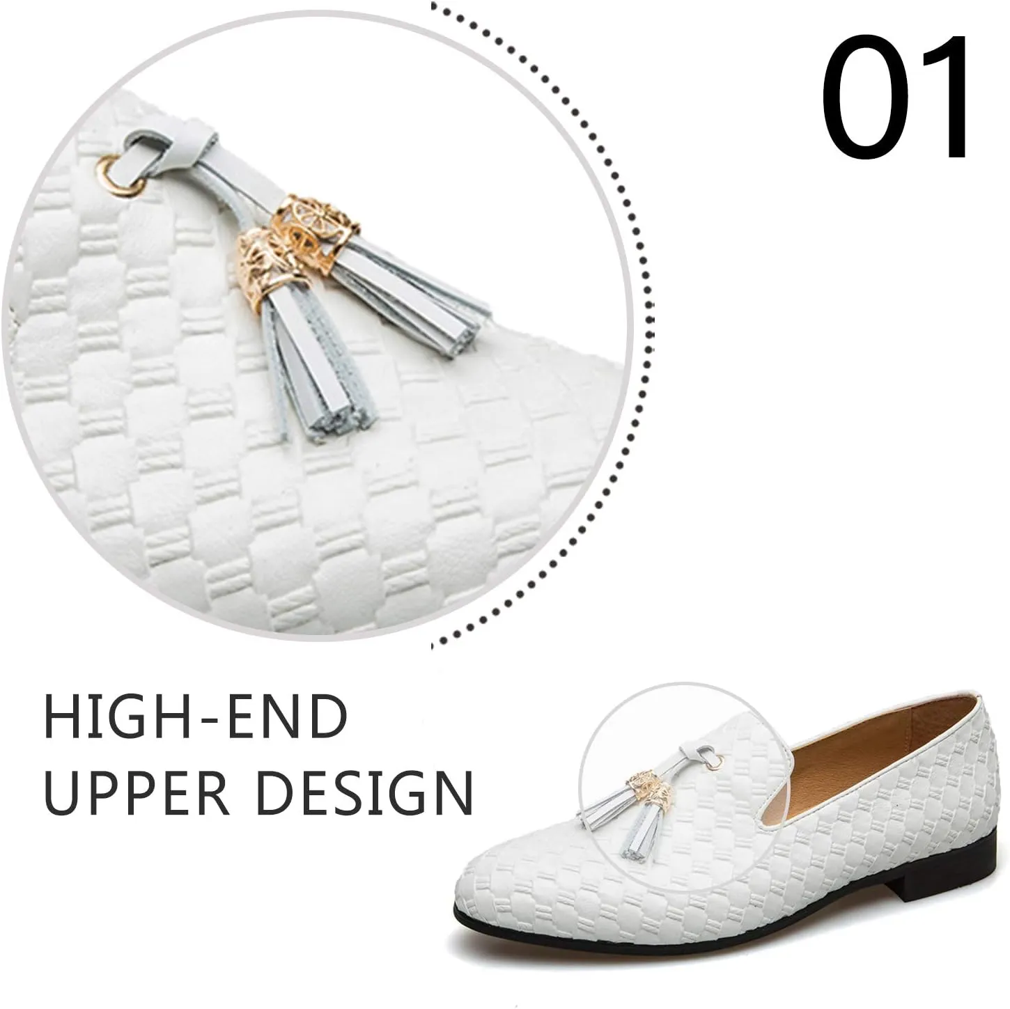Men's Vintage Velvet Embroidery Noble Loafer Shoes Slip-on Loafer Smoking Slipper Tassel Loafer