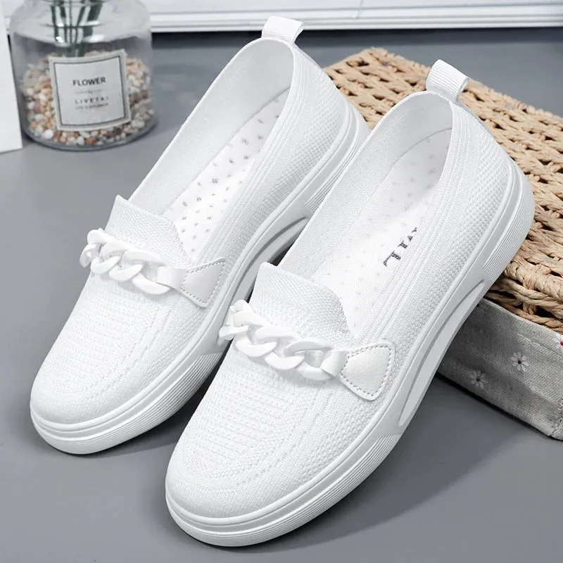 Meridian Glow - Elegant Flat Loafers For Women