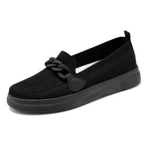 Meridian Glow - Elegant Flat Loafers For Women