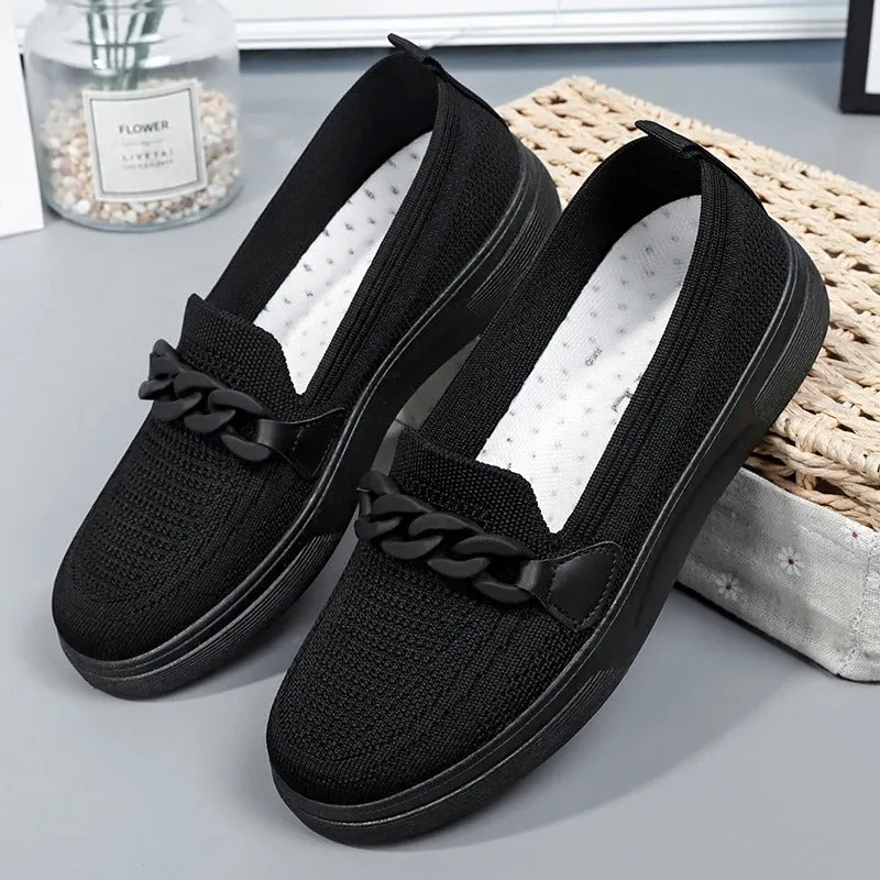 Meridian Glow - Elegant Flat Loafers For Women