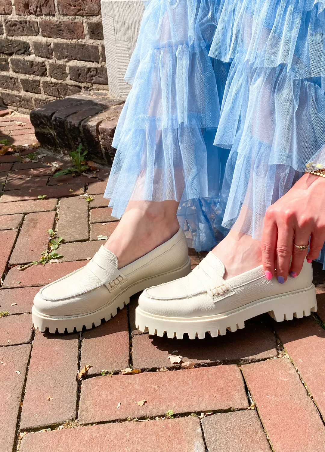 MILAS leer - Loafers | Off white