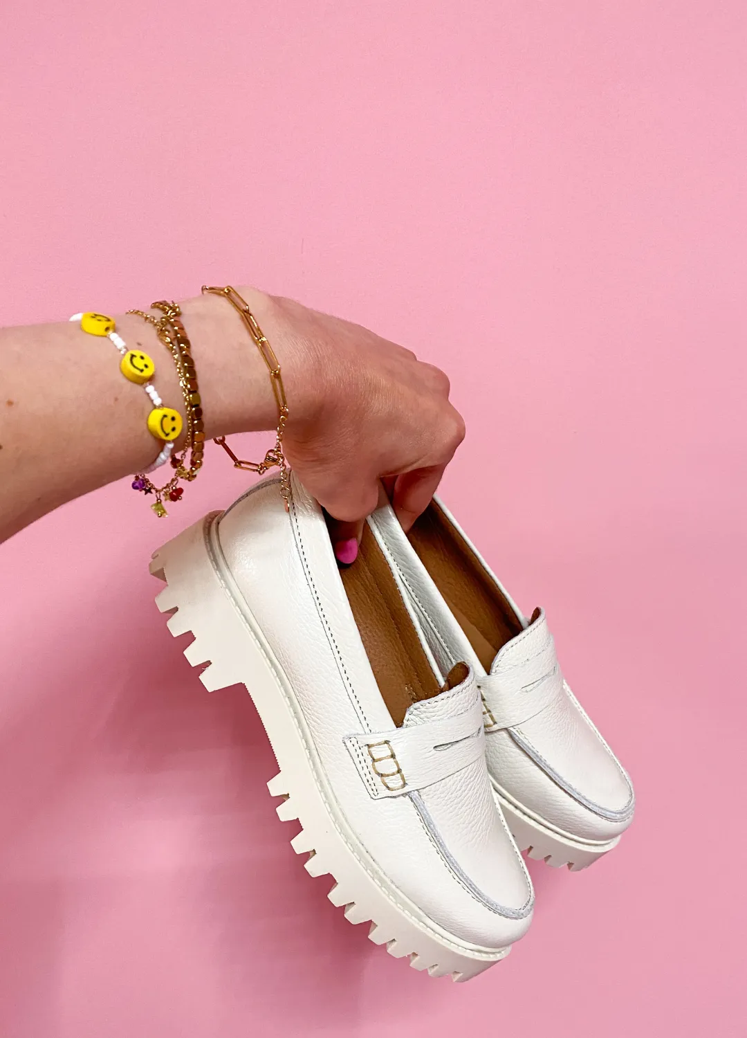 MILAS leer - Loafers | Off white