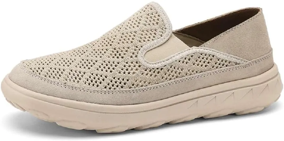 mitvr Men's Breathable Loafers Knit Lightweight Driving Shoes Slip-on Casual Walking Shoes for Men