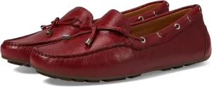 MJNY Womens Casual Comfortable Genuine Leather Lightweight Driving Moccasins Classic Fashion Tiebow Slip On Ladies Driving Loafer Flat Shoes