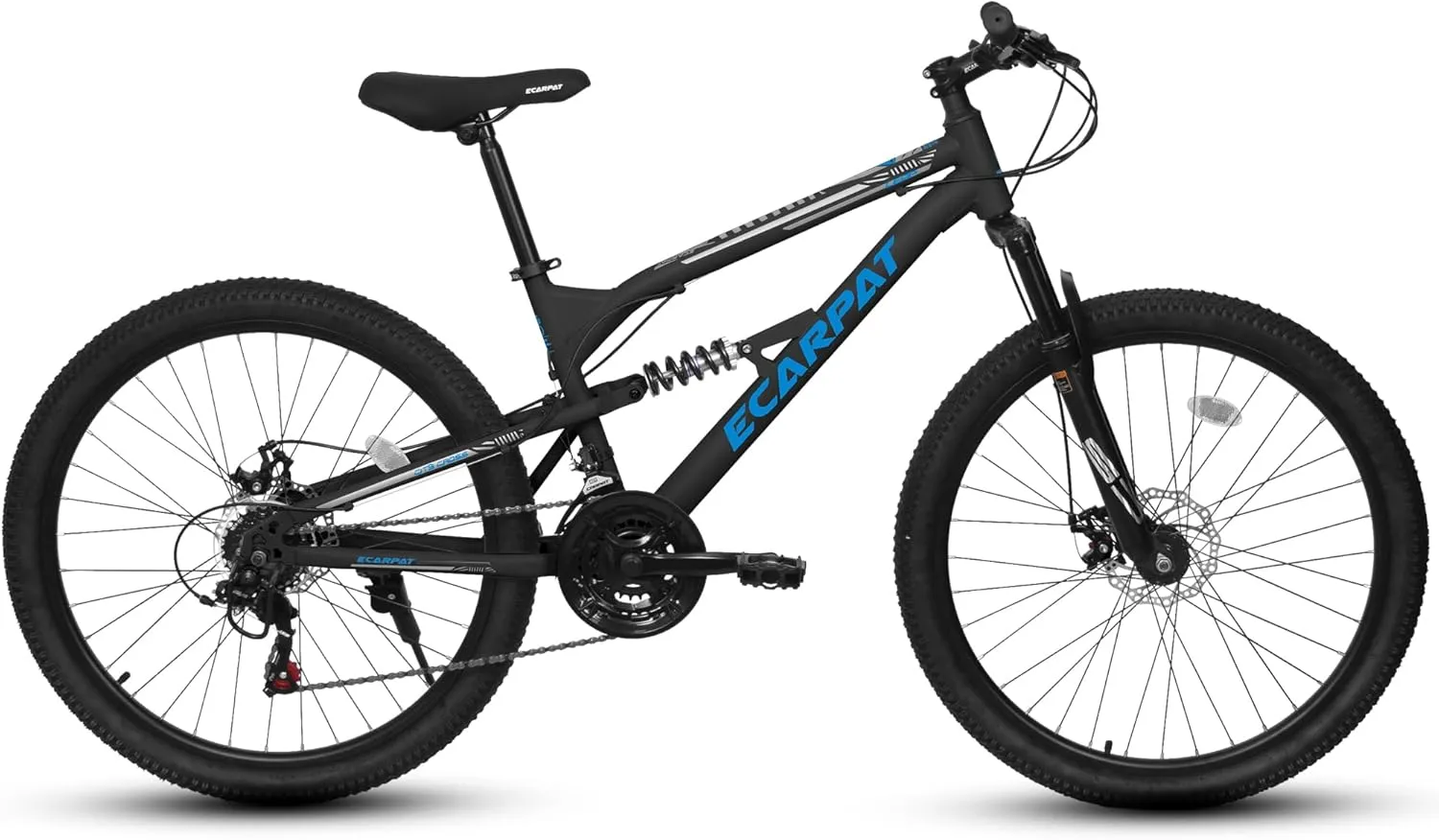 Mountain Bike 24 26 27.5 Inch Dual/Front Suspension Mens Womens Mountain Bike, 21 Speeds Dual Disc Brake, Carbon Steel Mountain Bike, Trail Beach Snow Commuter City Bikes, Birthday Gift Choice