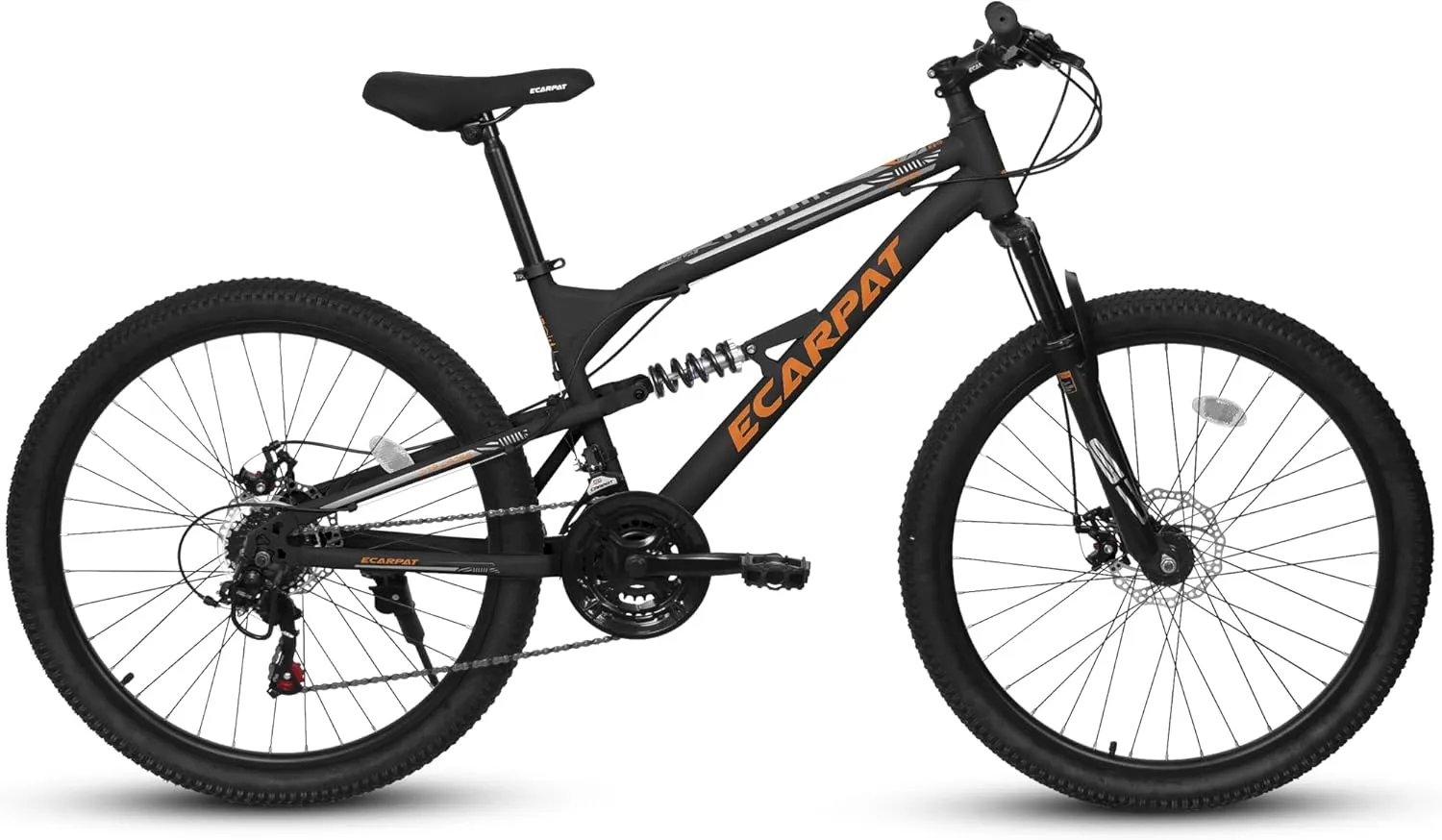 Mountain Bike 24 26 27.5 Inch Dual/Front Suspension Mens Womens Mountain Bike, 21 Speeds Dual Disc Brake, Carbon Steel Mountain Bike, Trail Beach Snow Commuter City Bikes, Birthday Gift Choice