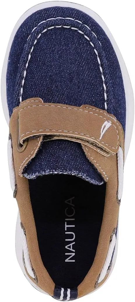 Nautica Kids Boys Loafers Casual One Strap Boat Shoes - (Toddler/Little Kid)