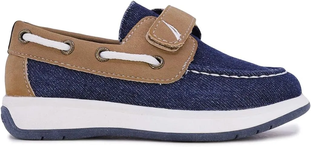Nautica Kids Boys Loafers Casual One Strap Boat Shoes - (Toddler/Little Kid)