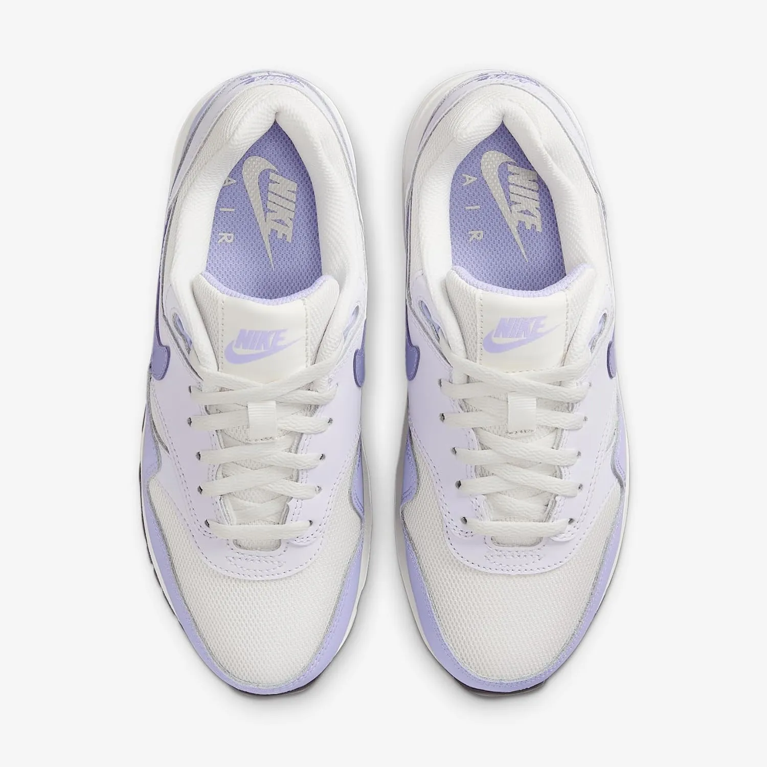 Nike Air Max 1 Big Kids' Shoes (DZ3307-011, Platinum Tint/Barely Grape/Black/Hydrangeas)