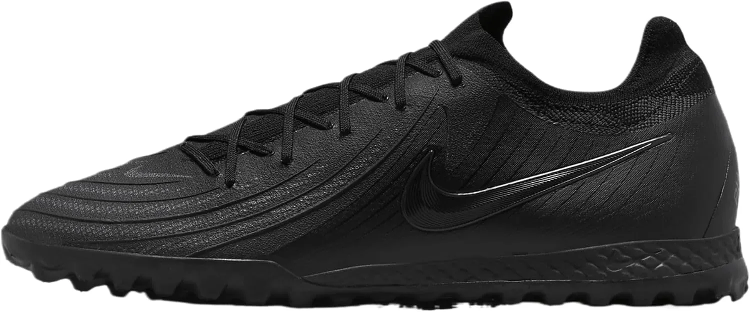 Nike Phantom GX 2 Pro TF Low-Top Soccer Shoes (FJ2583-002, Black/Deep Jungle/Black)