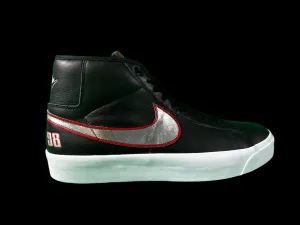 Nike SB Blazer Mid GT Pro Black, Red & Silver Skate Shoes