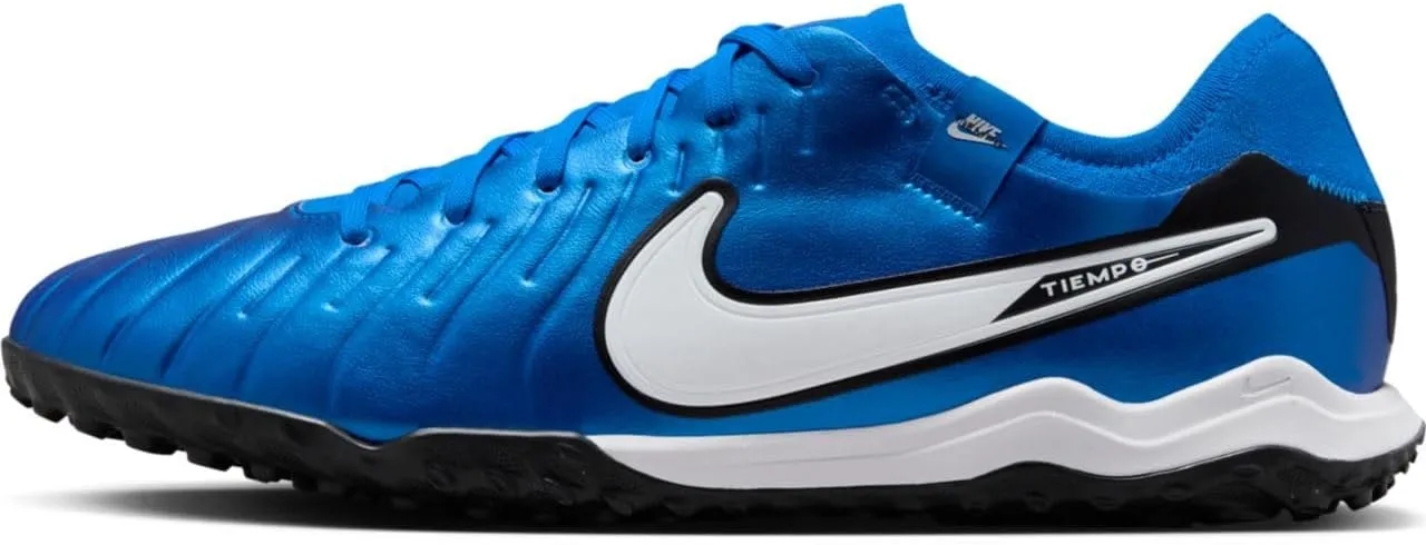 Nike Tiempo Legend 10 Pro Turf Low-Top Soccer Shoes (DV4336-400, Soar/White) Size 8.5