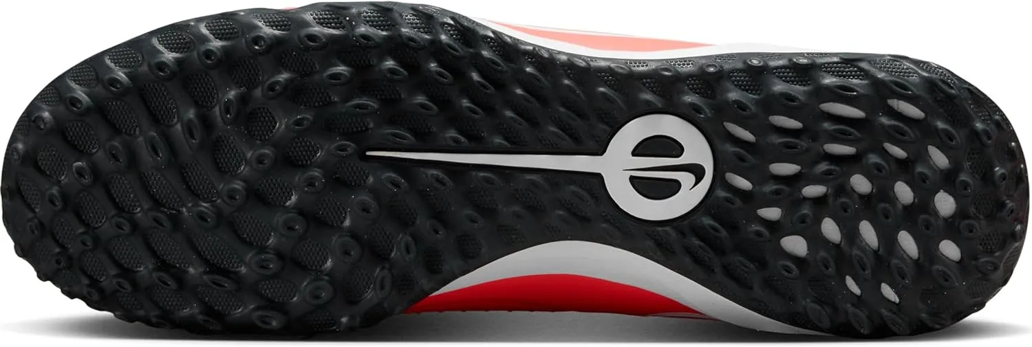 Nike Tiempo Legend 10 Pro Turf Low-Top Soccer Shoes (DV4336-800, Hot Lava/White)