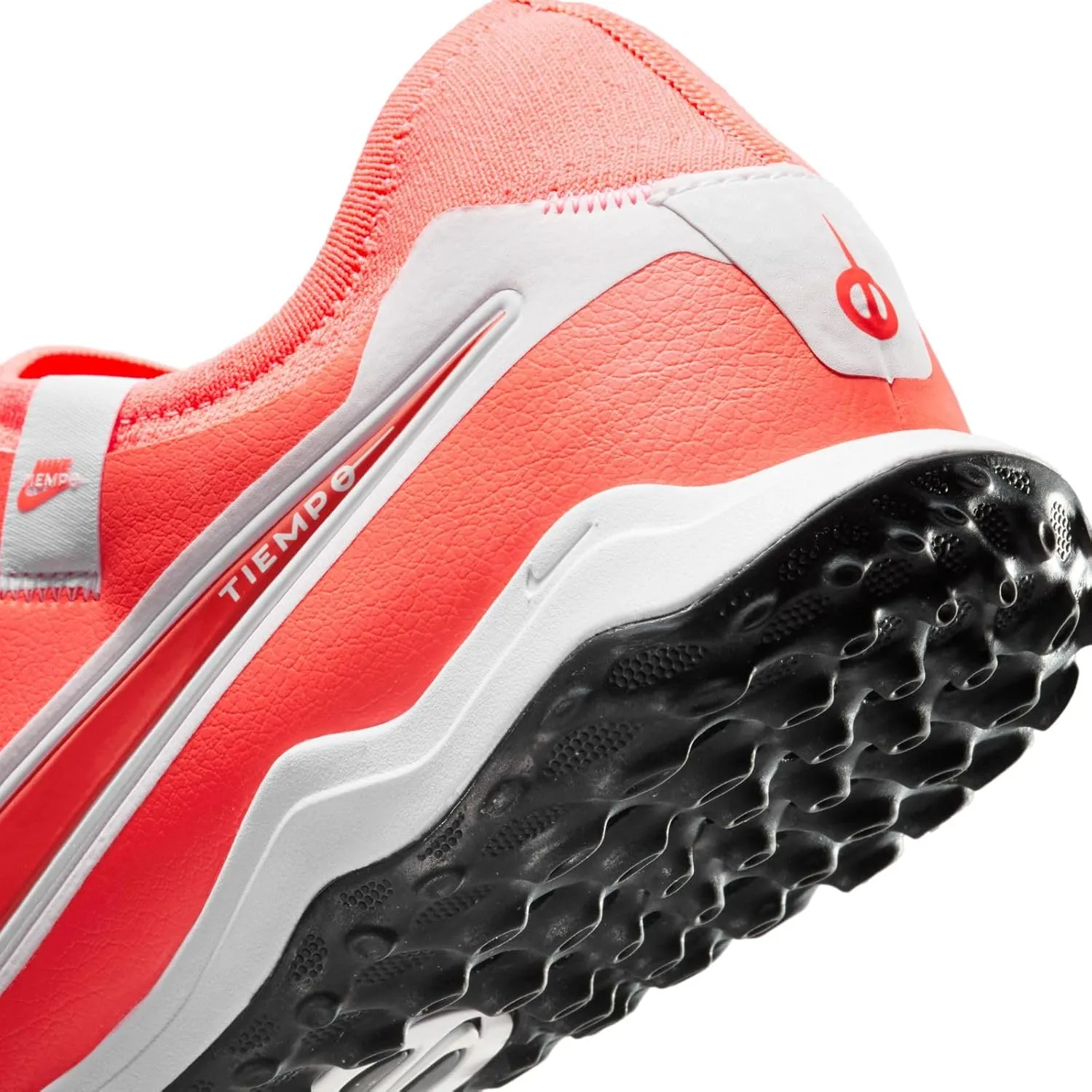 Nike Tiempo Legend 10 Pro Turf Low-Top Soccer Shoes (DV4336-800, Hot Lava/White)