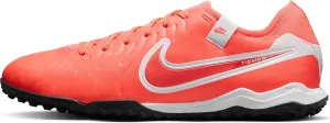 Nike Tiempo Legend 10 Pro Turf Low-Top Soccer Shoes (DV4336-800, Hot Lava/White)