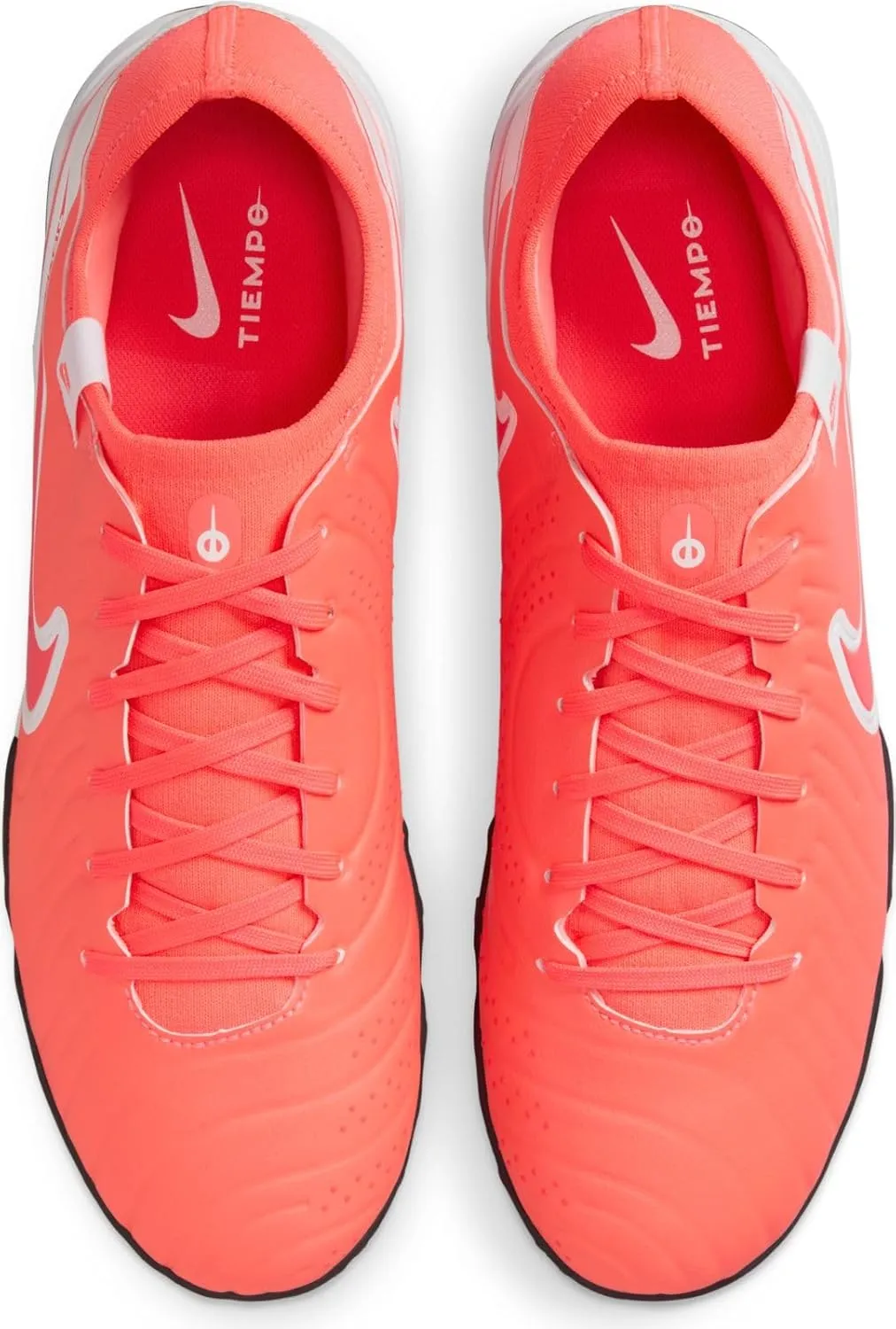 Nike Tiempo Legend 10 Pro Turf Low-Top Soccer Shoes (DV4336-800, Hot Lava/White)