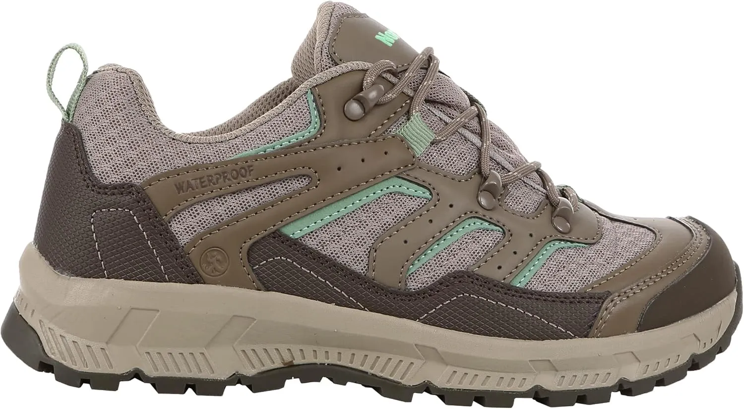 Northside Womens Croswell Hiking Shoes - Waterproof Durable Performance Rubber Traction Shock Absorption Outsole - Speed Lacing System Lightweight Molded EVA Midsole