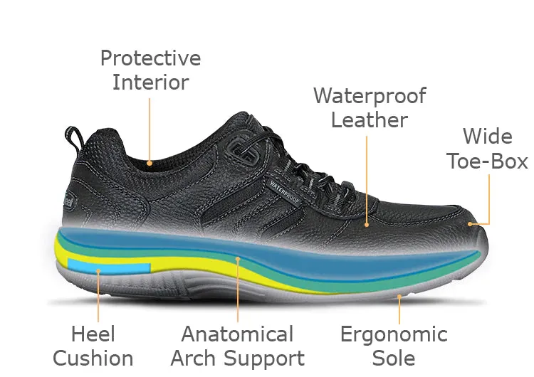Orthofeet Sonoma Waterproof - Black