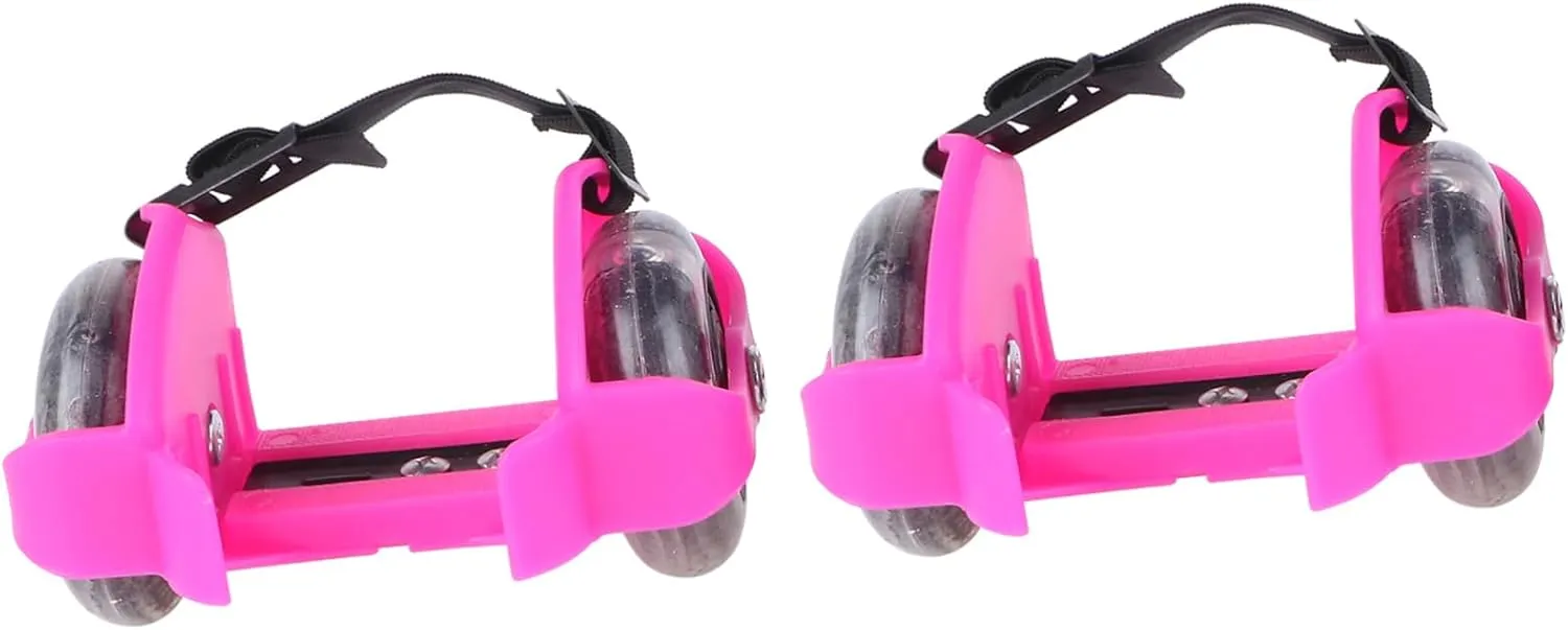 POPETPOP 1Pair Adjustable Light Up Skate Shoes for Durable Wheel Heel Skates with Compression Design for Outdoor Fun and Play