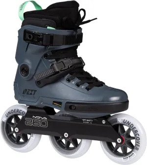 Powerslide Next Pro 110 Urban Inline Skates for Men and Women with Trinity 3-Point Mounting, 3 x 110 mm Undercover Wheels & Wicked ABEC 9 Ball Bearings in Petrol/Dark Blue