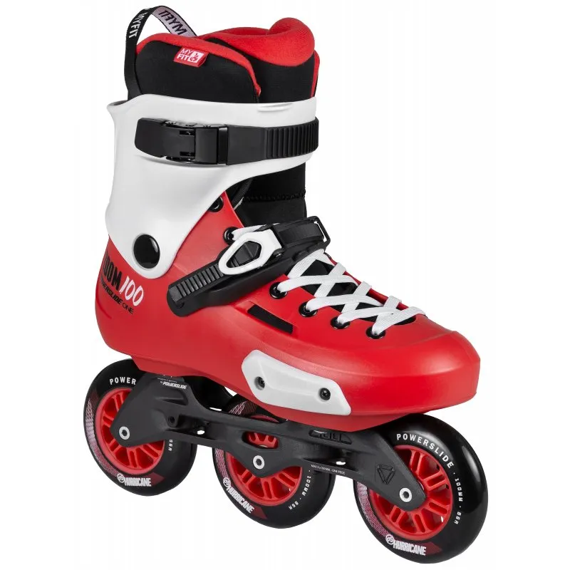 Powerslide Zoom 100 Red/White Tri Rollerblades