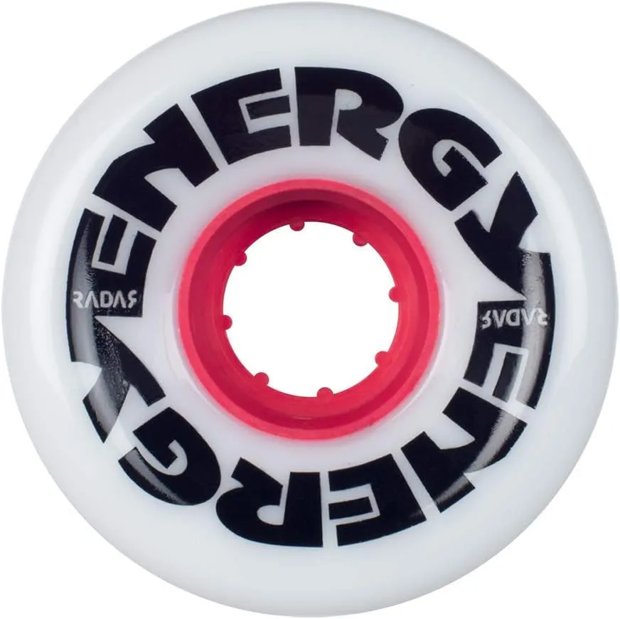 Radar Wheels - Energy 62 - Roller Skate Wheels - 4 Pack of 78A 32mm x 62mm Quad Skate Wheels