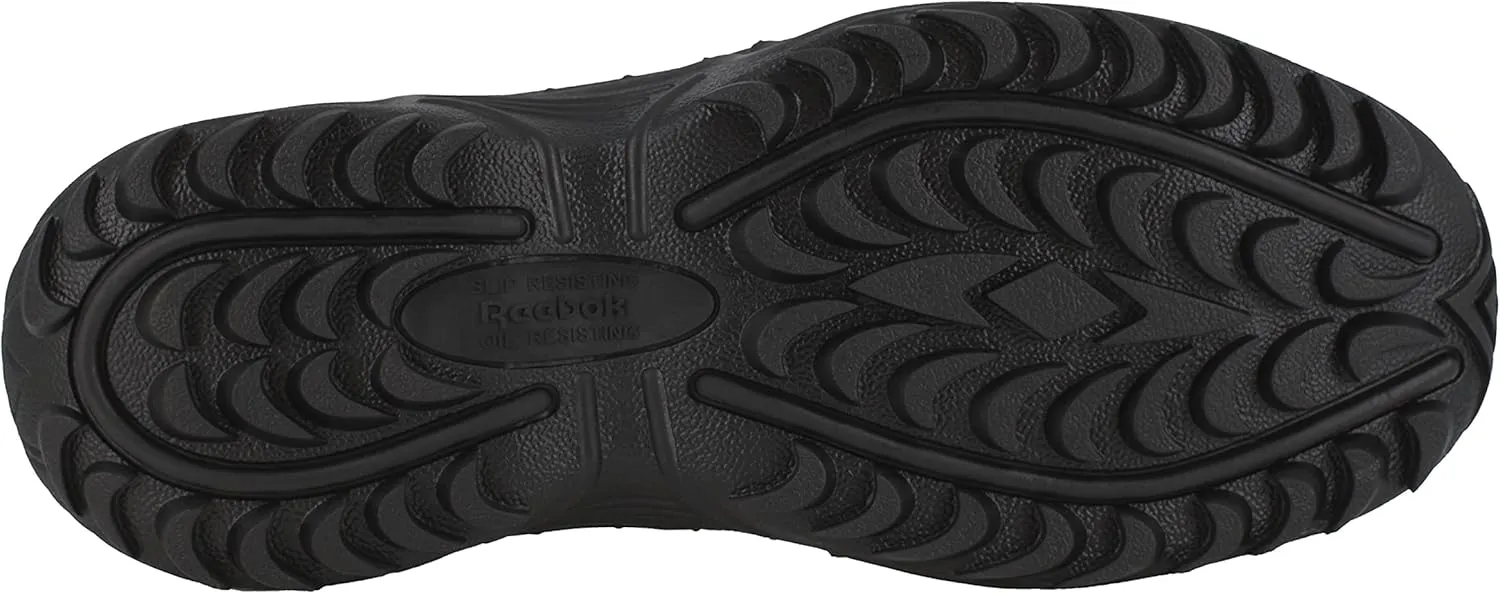 Reebok Men's Rapid Response Rb Safety Toe 8" Stealth Boot with Side Zipper Military & Tactical