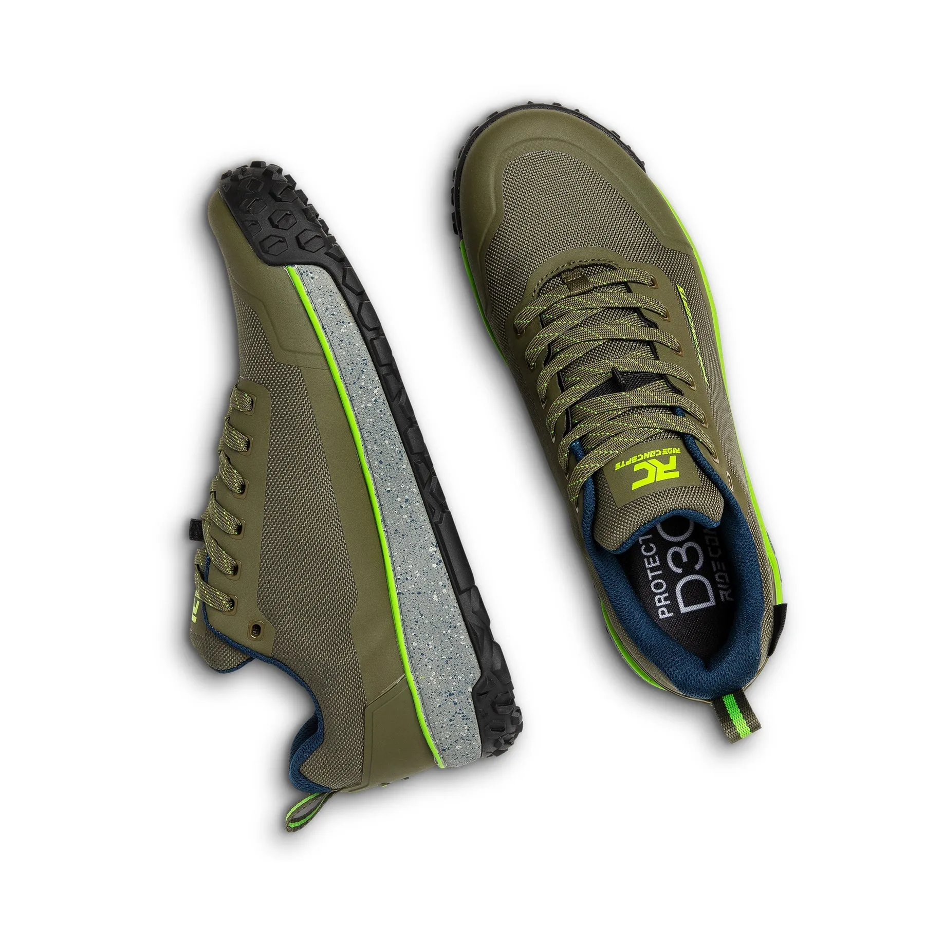 Ride Concepts Tallac Men's Flat Shoes - US 11.0 - Olive - Lime