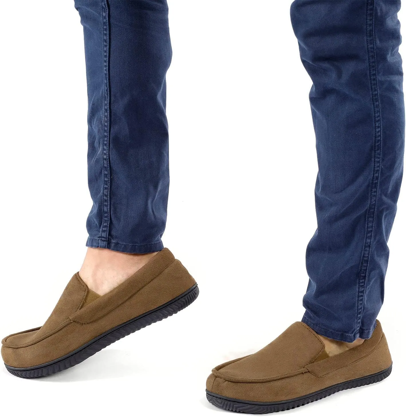 RockDove Men's Alexander Flannel Lined Loafer Slipper