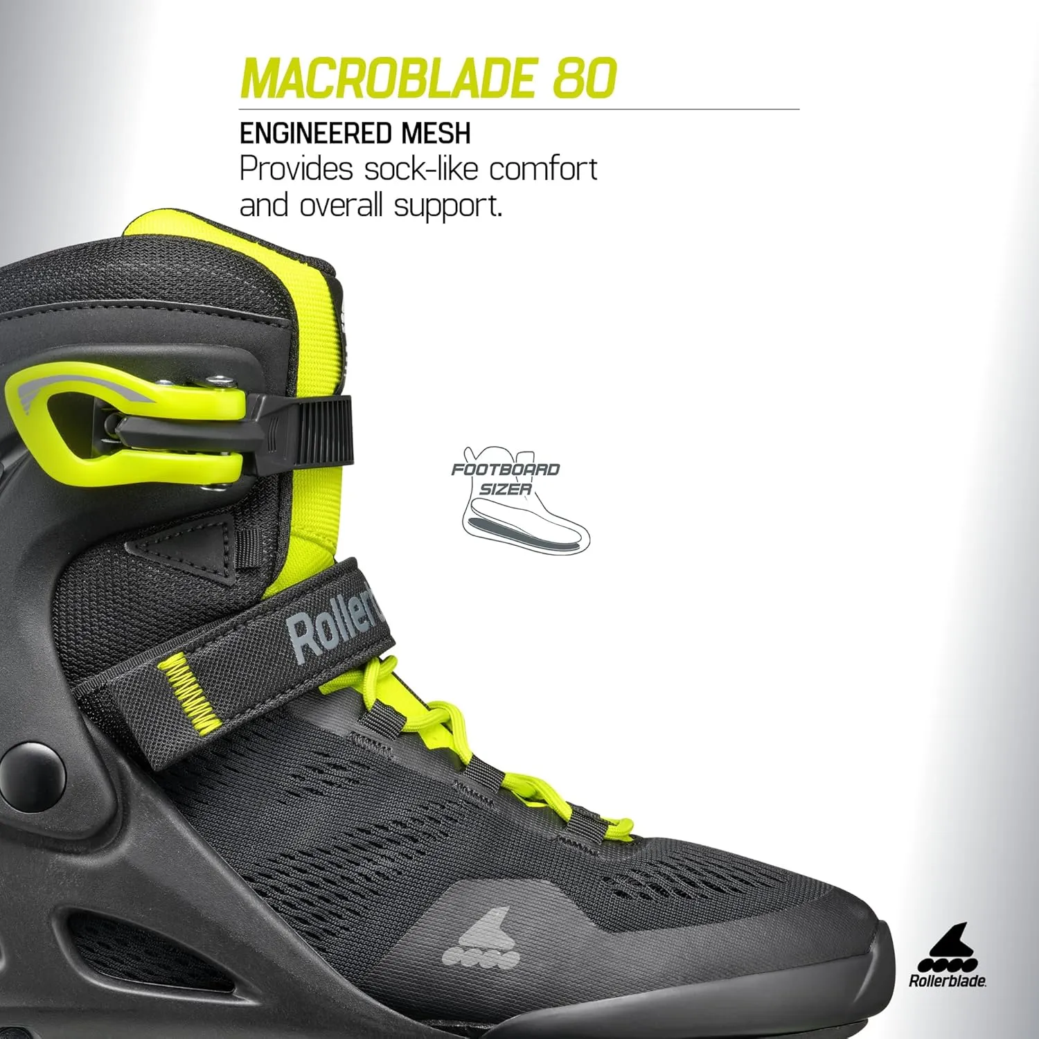 Rollerblade Macroblade 80 Men's Adult Fitness Inline Skate, Performance Inline Skates
