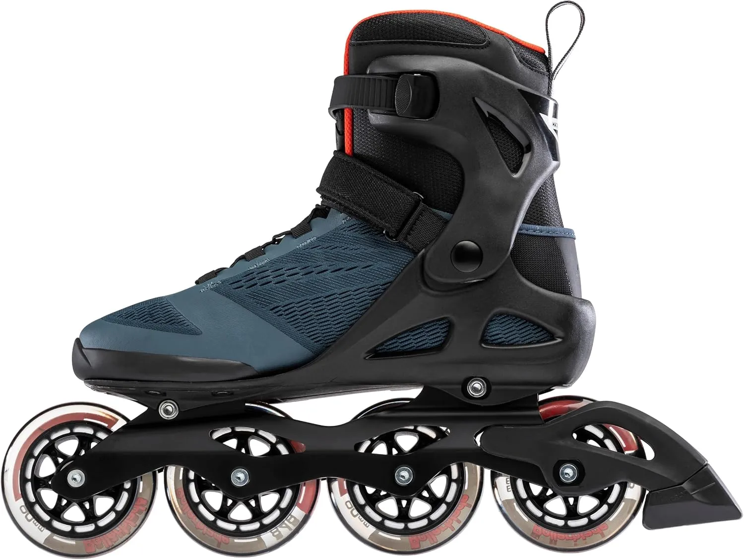 Rollerblade Macroblade 90 Men's Adult Fitness Inline Skate, Orion Blue/Spicy Orange, Performance Inline Skates