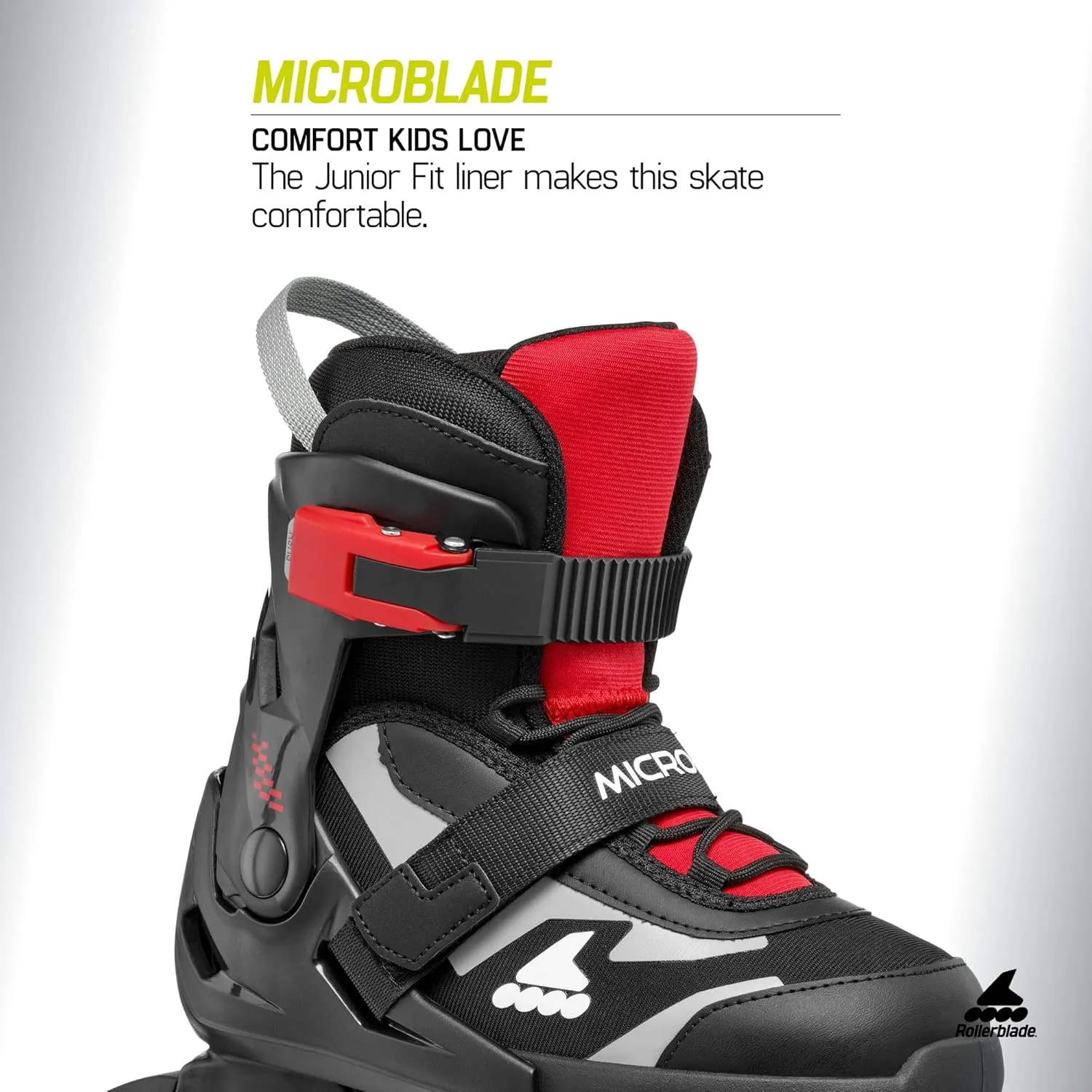 Rollerblade Microblade Kid's Adjustable Fitness Inline Skate, Junior, Youth Performance Inline Skates
