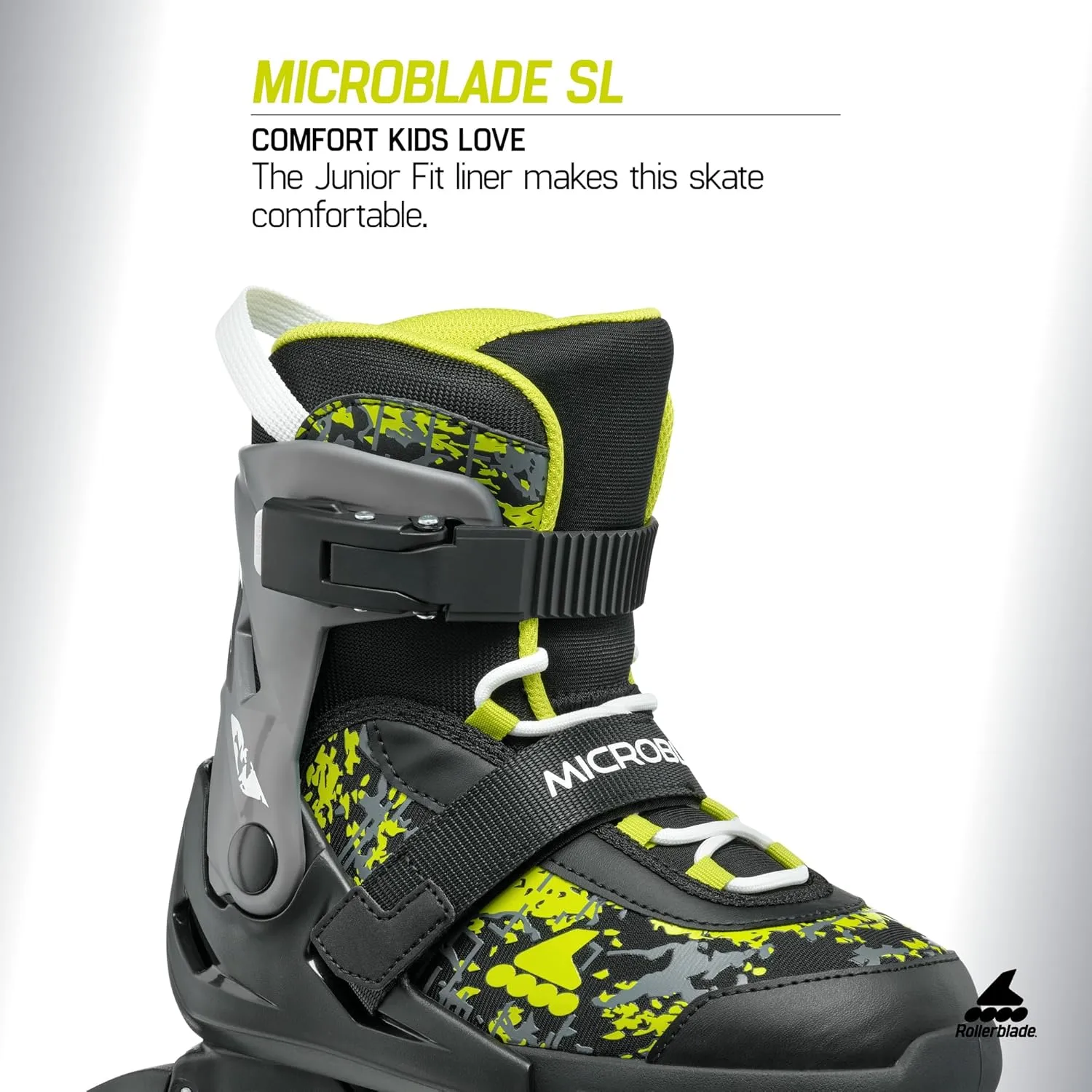 Rollerblade Microblade SL Kids Adjustable Fitness Inline Skate, Junior, Youth Performance Inline Skates