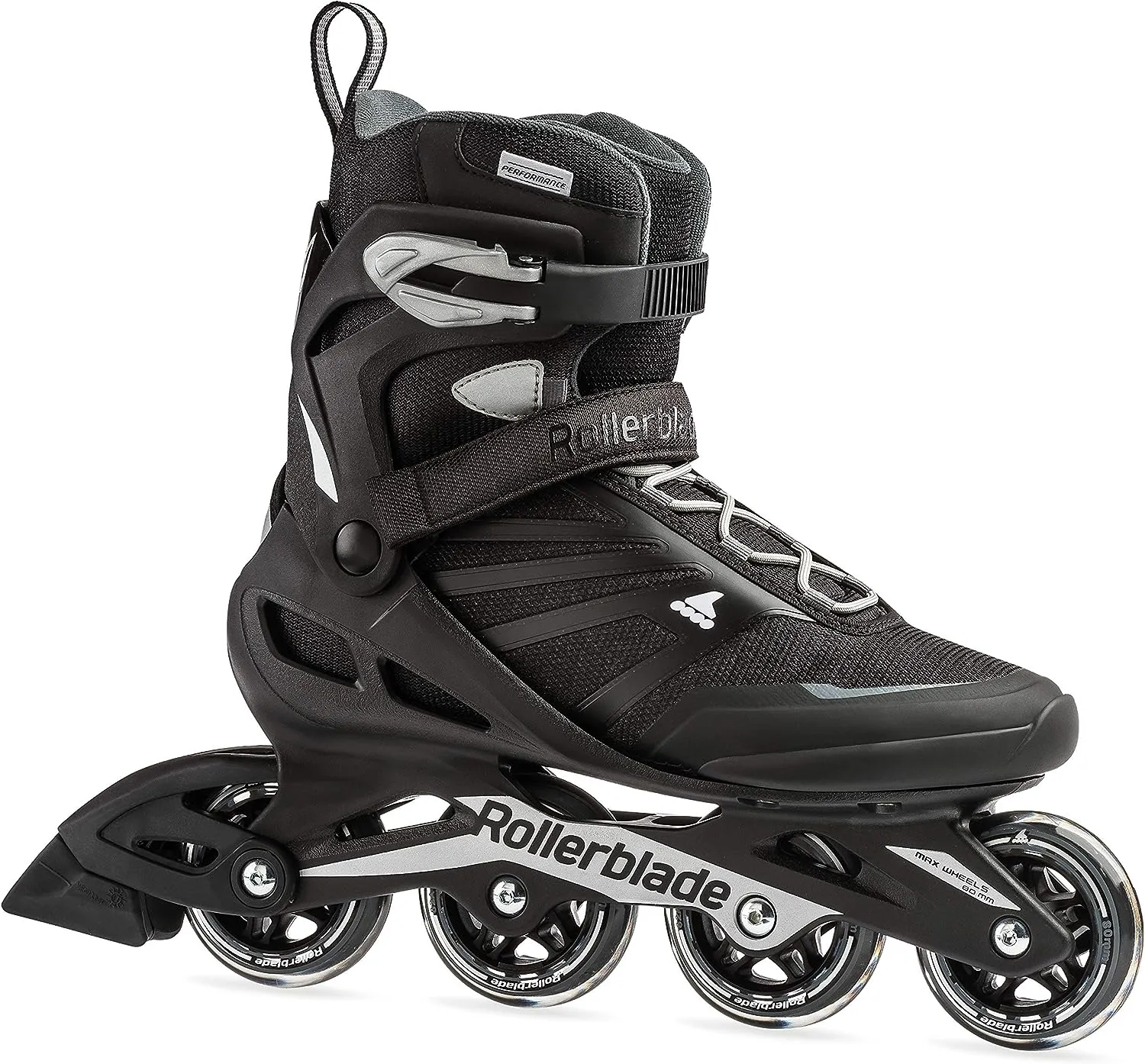 Rollerblade Zetrablade Men's Adult Fitness Inline Skate, Black and Silver
