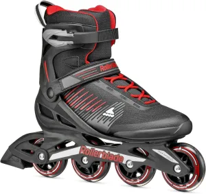 Rollerblade Zetrablade Men's Adult Fitness Inline Skate, Black and Silver