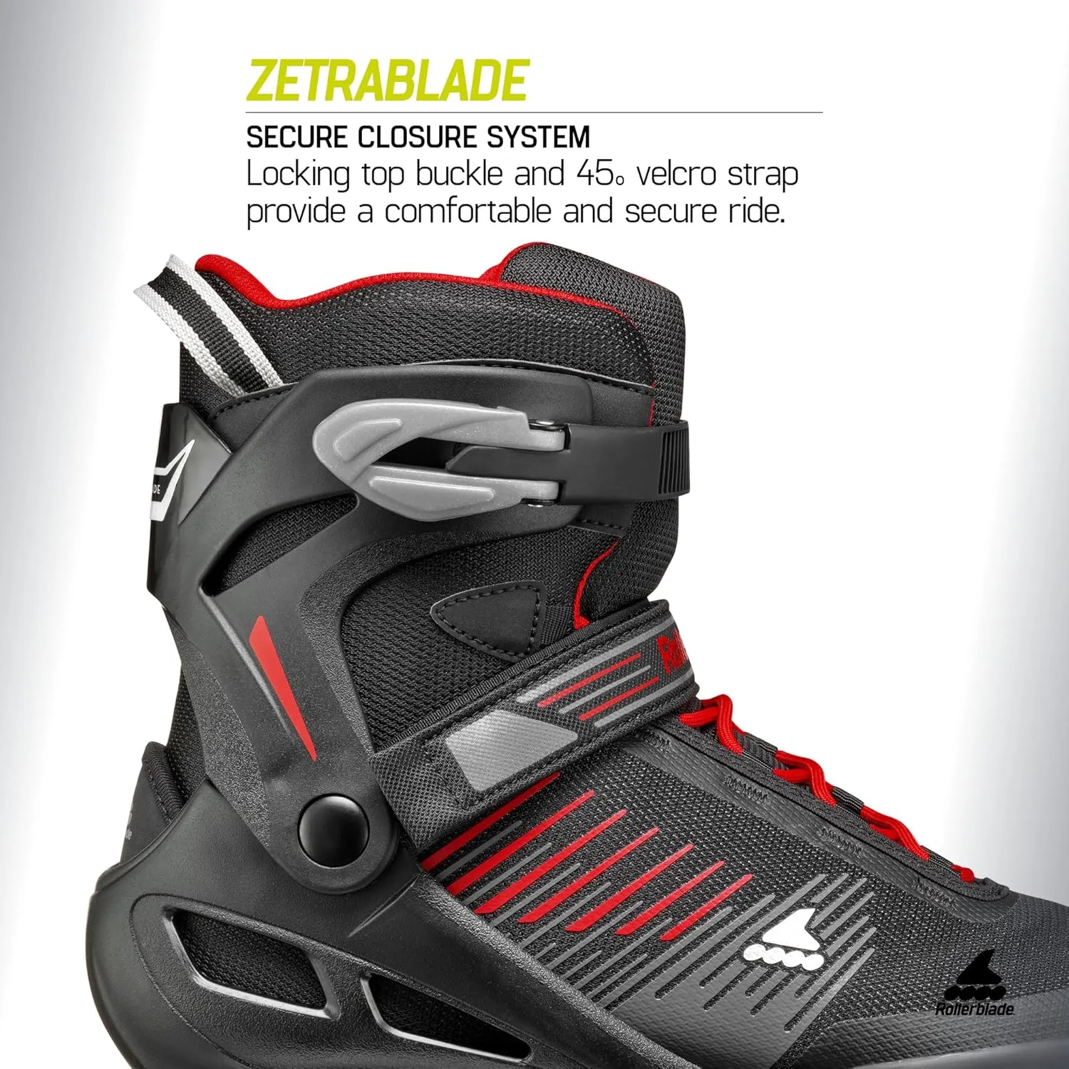Rollerblade Zetrablade Men's Adult Fitness Inline Skate, Black and Silver