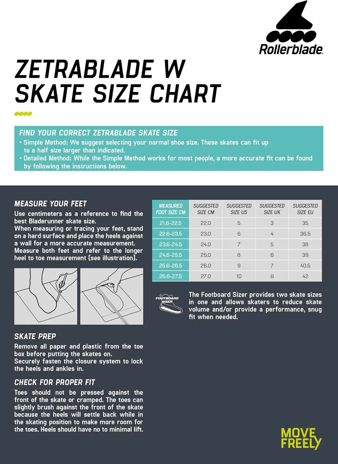 Rollerblade Zetrablade Women's Adult Fitness Inline Skate, Performance Inline Skates