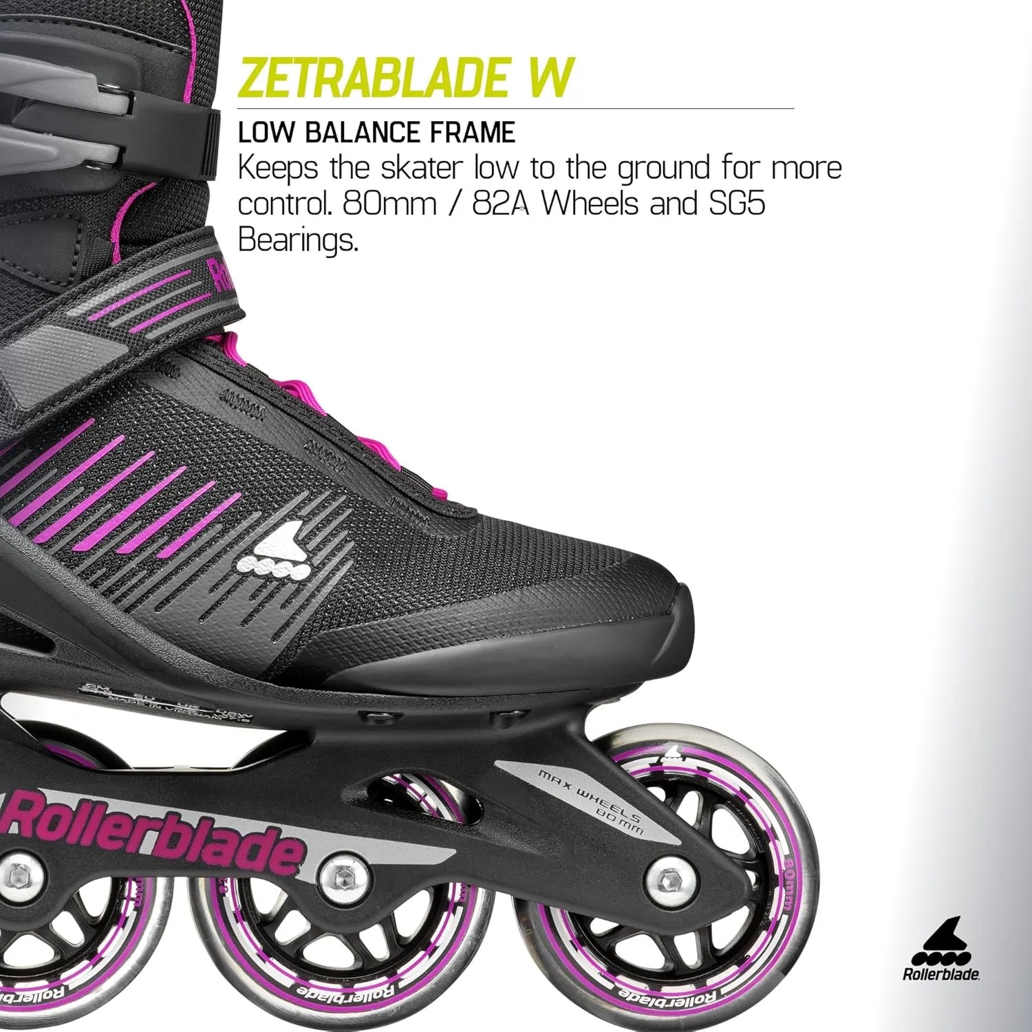 Rollerblade Zetrablade Women's Adult Fitness Inline Skate, Performance Inline Skates