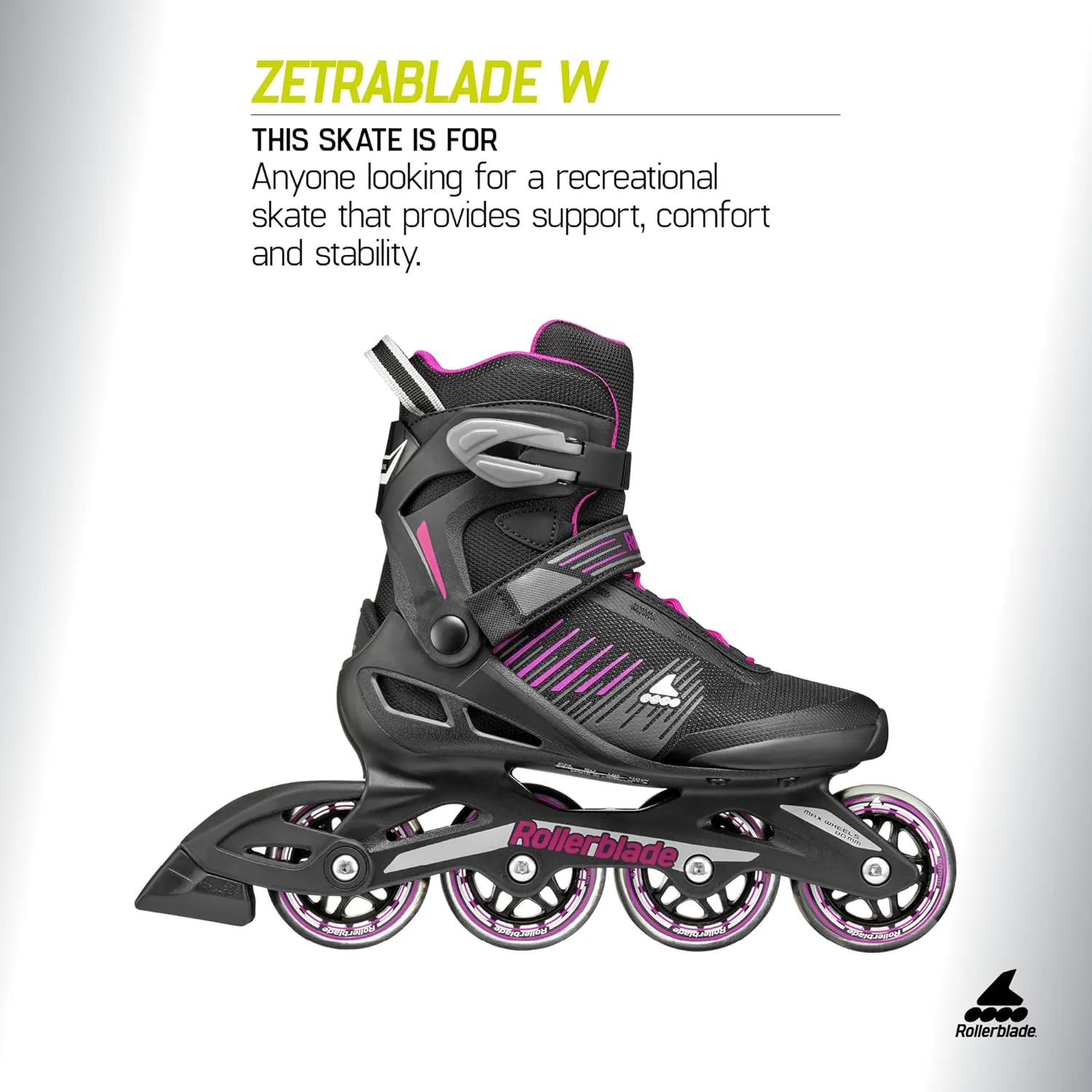 Rollerblade Zetrablade Women's Adult Fitness Inline Skate, Performance Inline Skates