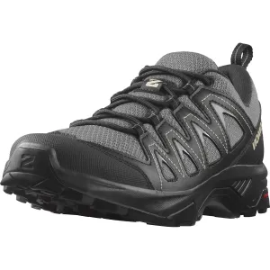 Salomon Men's X BRAZE Hiking Shoes for Men, Pewter / Black / Feather Gray,10
