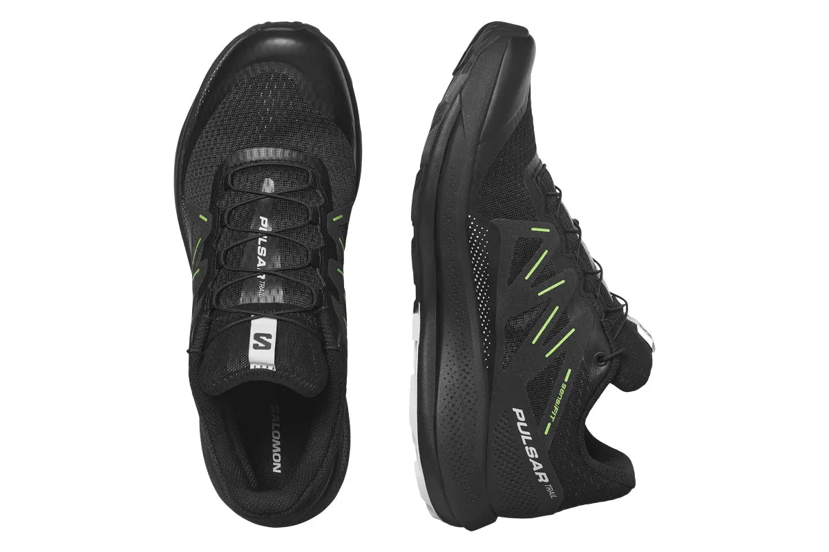 Salomon Pulsar Trail D Black/Black/Green Grecko Mens