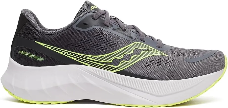 Saucony Men's Tide 2 Sneaker, Carbon/Primrose, 10
