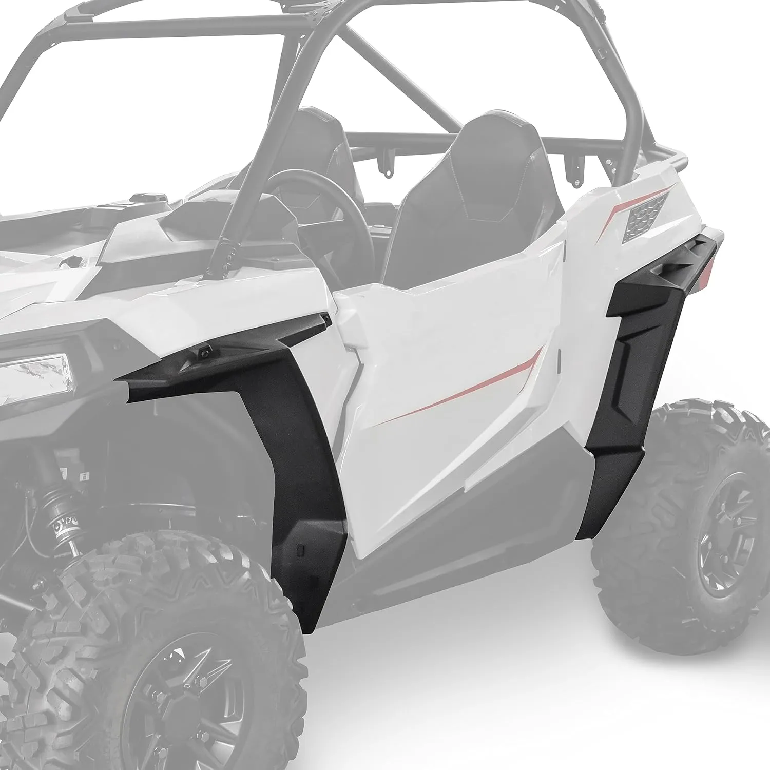 SAUTVS Front Rear Fender Flares Kit for Polaris RZR 900 /RZR 900 Trail 2014-2025, Mud Flaps Fender Extensions Accessories (Replace #2879434) - 4PCS