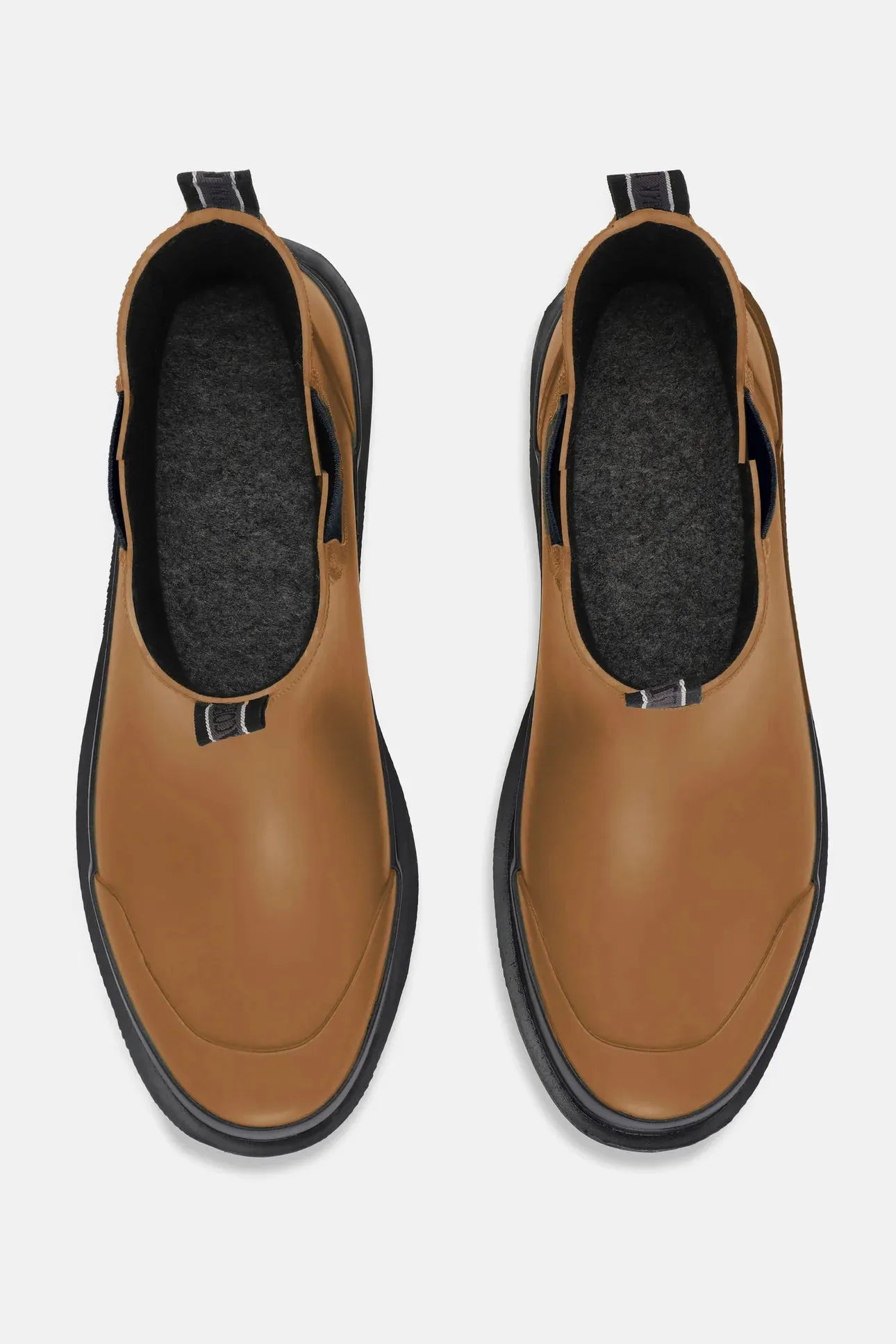 Short Rubber Boot - Golden Brown