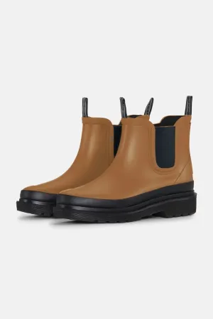 Short Rubber Boot - Golden Brown