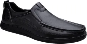 Slip-On Loafer Dress Shoes for Men Leather Walking Shoes Outdoor Work Office Shoes Hiking Shoes