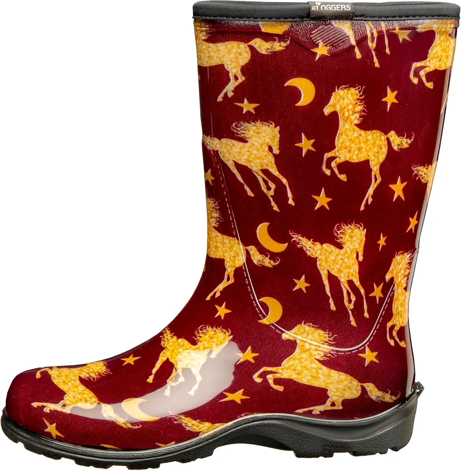 Sloggers Waterproof Garden Rain Boots for Women - Cute Mid-Calf Mud & Muck Boots with Premium Comfort Support Insole
